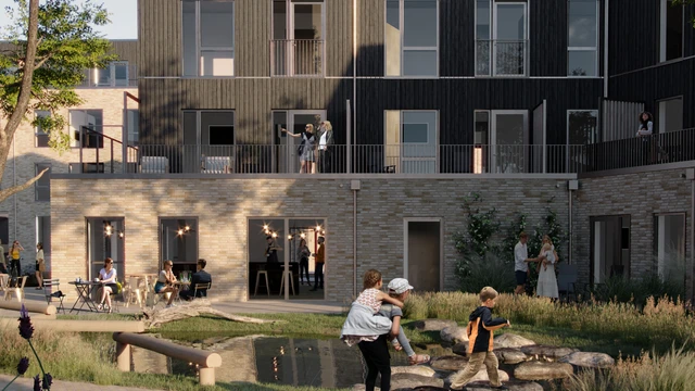 P+P arkitekter. Det færdige byggeri kan afvige fra det viste.