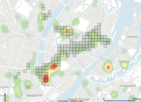 Hot-spots for vold KBH 2020