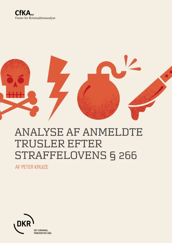 Forside til 'Analyse af anmeldte trusler efter straffelovens paragraf 266'