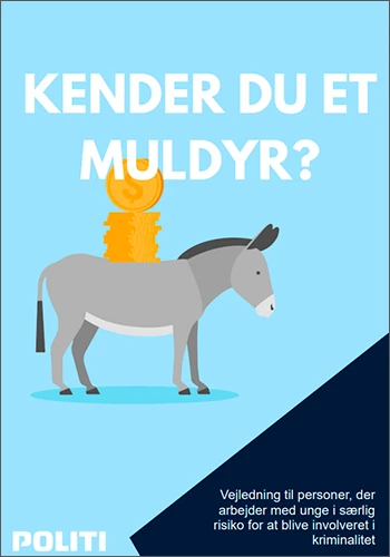 Forsiden af pjecen 'Kender du et muldyr?'