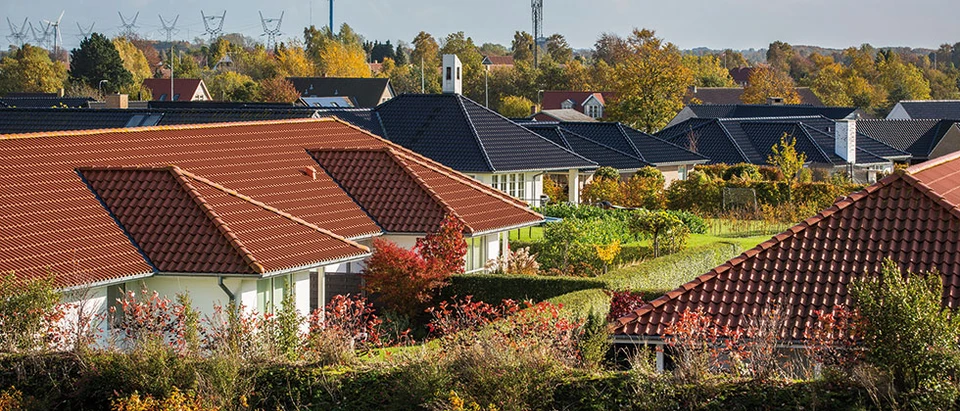Hustage i villaområde