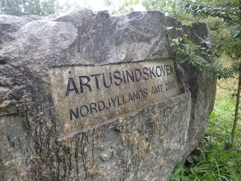 Årtusindstenen indhugget navn