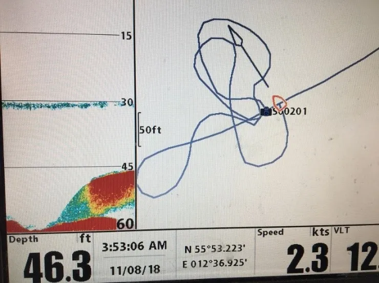 Kæmpesten i Øresund udfor Rungsted