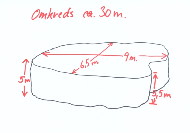 Vrag Stenens størrelse 
