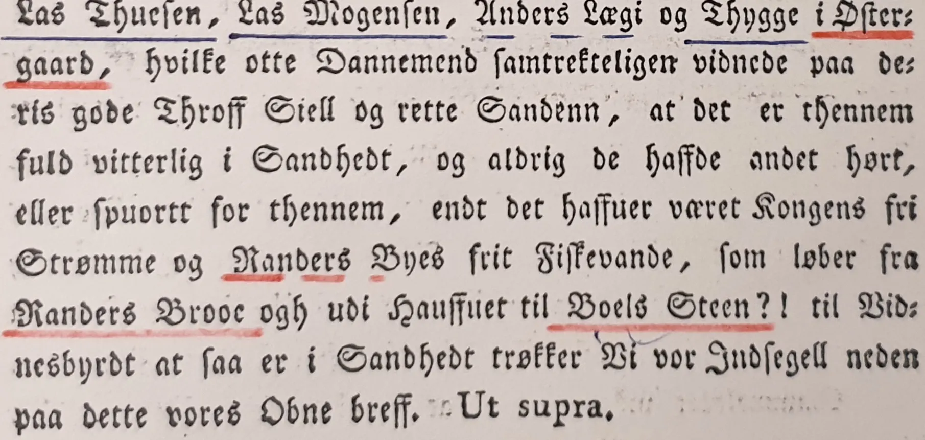 Arkivseddel fra Landbohistorisk Selskabs Adkomstregistrering 1513-1550