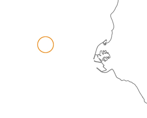 Vrag Stenen placer in på kort