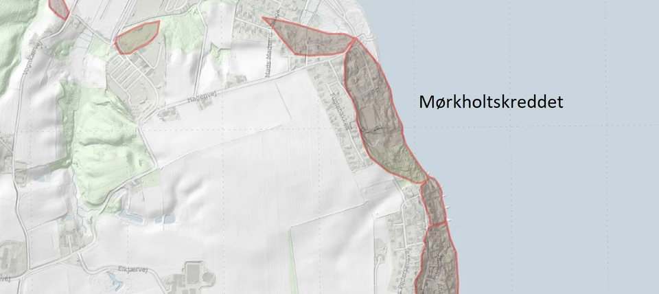 Kort over Mørkholtskreddet