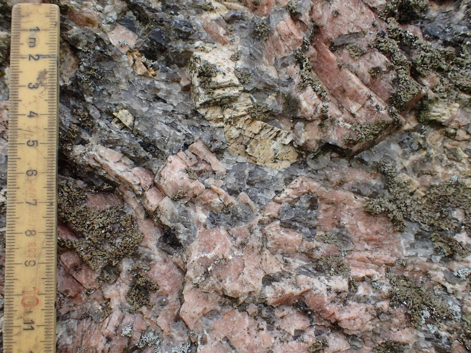 Pegmatitgange på Havrum Søsten