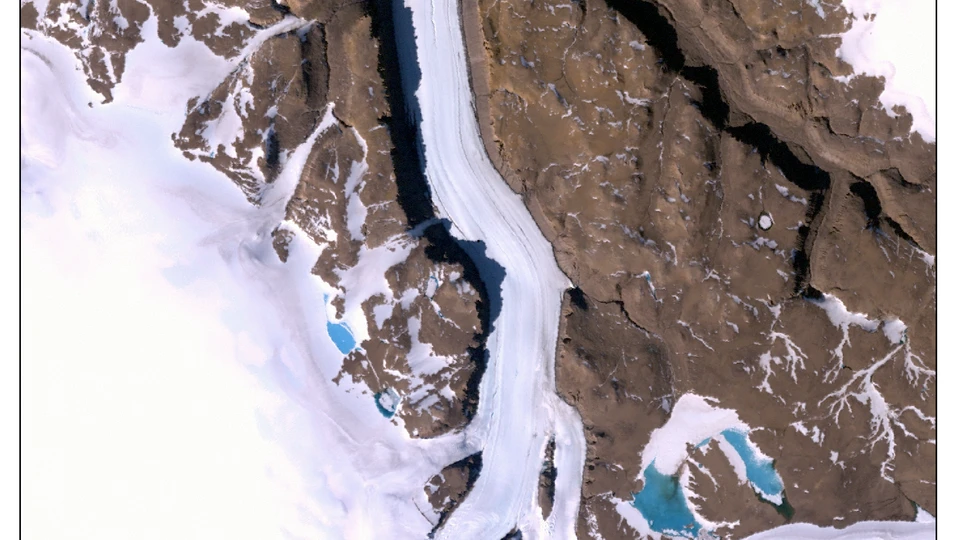 Satellitfoto af Sermeq Konrad Steffen
