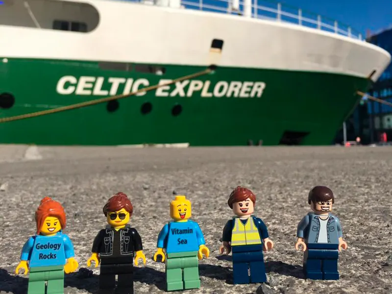 Lego figurer som stedfortræder for deltagere