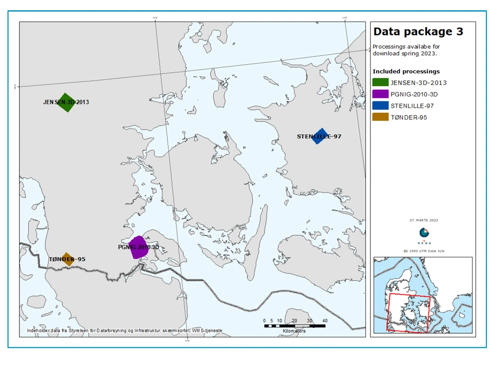 Data pakke 3: Onshore 3D processings