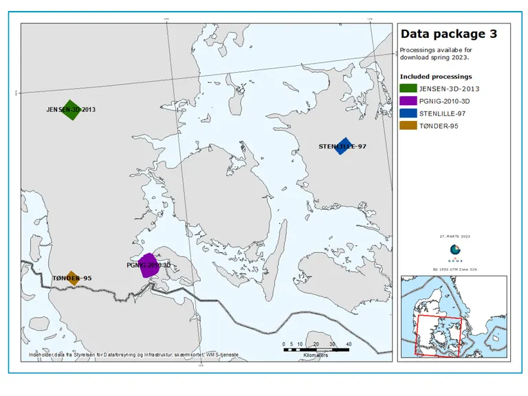 Data pakke 3: Onshore 3D processings