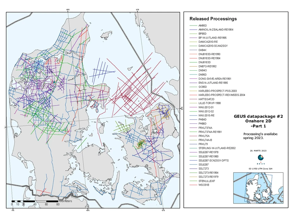 Data pakke 2: Onshore 2D data – Part 1