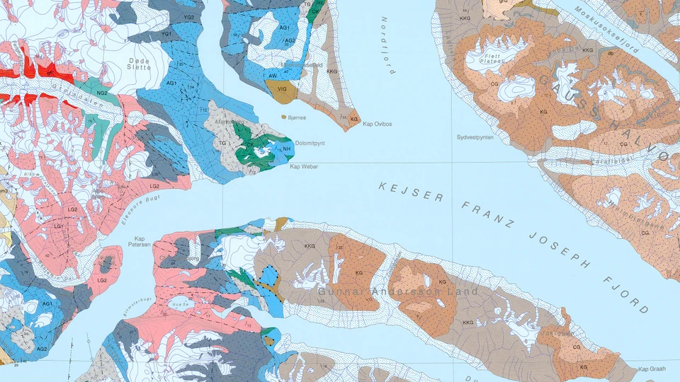 Geologisk kortlægning over Grønland