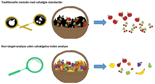 Principtegning over nontargetanalysemetode