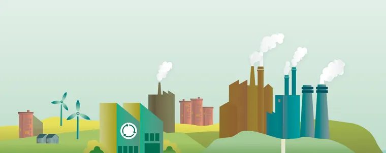 Lagring af CO2 illustration