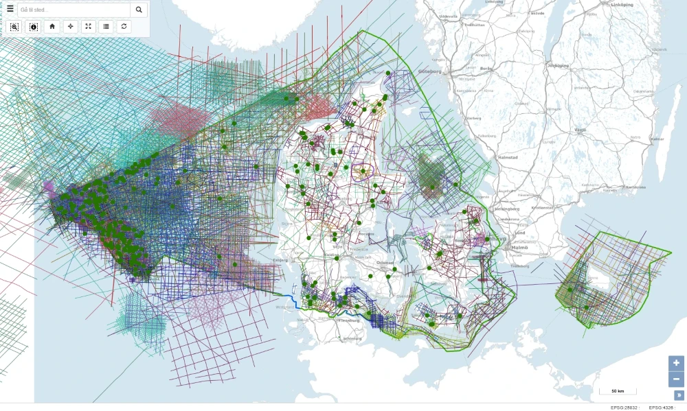 I Undergrundsportalen kan man finde alle frigivne datasæt og boringer frit tilgængeligt for download. (Billede: GEUS)