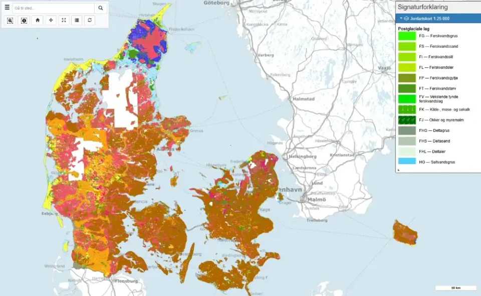 Danmarks Jordartskort