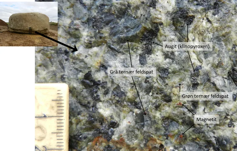 Hundborgstenen feldspat