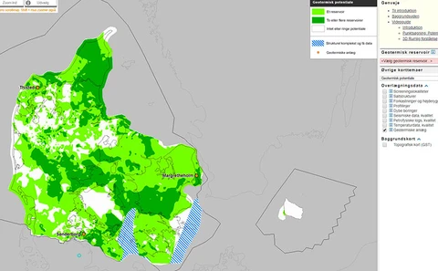 Billede af 3D-dybdekort over Danmark