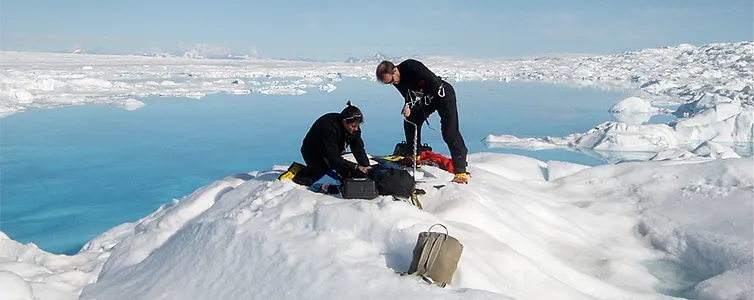 to der arbejder på indlandsisen