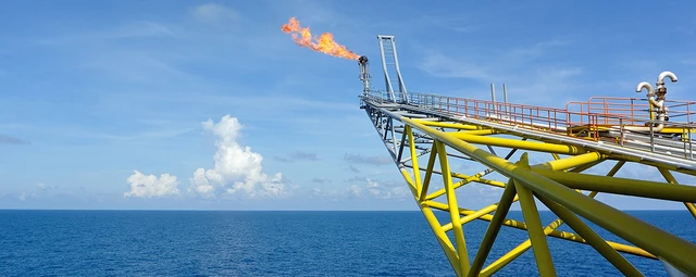 Billede af olieplatform