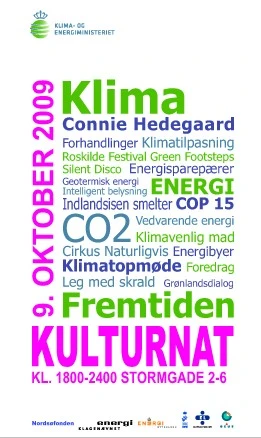 Kulturnat forside Klima- og energiministeriet 2009