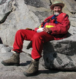 Adam A. Garde i felten i Grønland. Foto: GEUS.