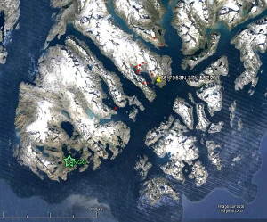 Kort over Tasiilaq området