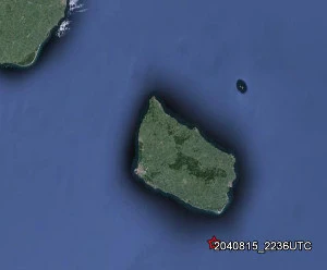 Kort som viser hvor epicenteret var