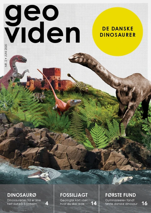 forsiden på det nye Geoviden om danske dinosaurer