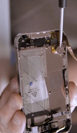 Billede af en iPhone indenvendigt