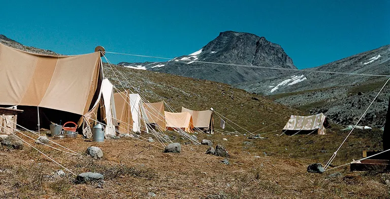 GGU'd feltlejr ved Kvanefjeld i Sydgrønland.