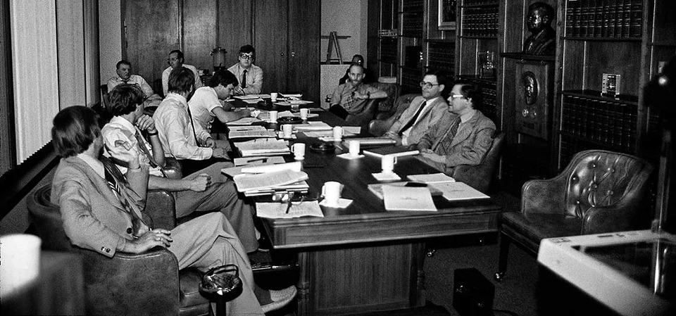 DeGolyer og MacNaughtons kontor i Dallas i 1981