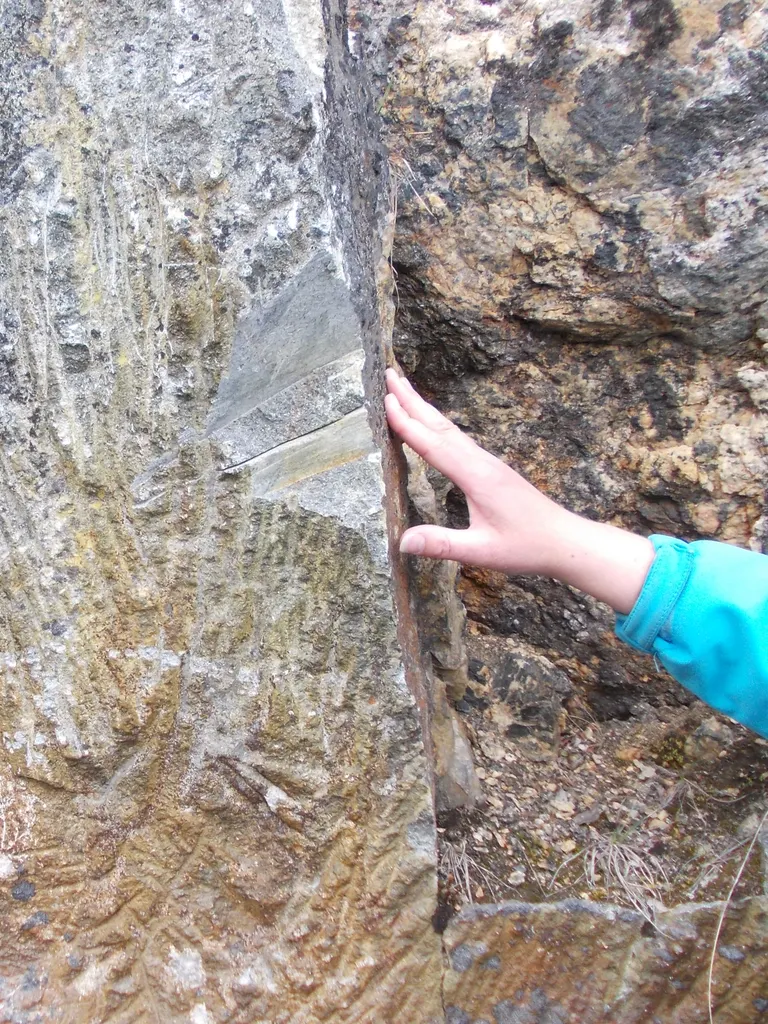 Aftryk fra Nordbo-minedrift af fedtsten