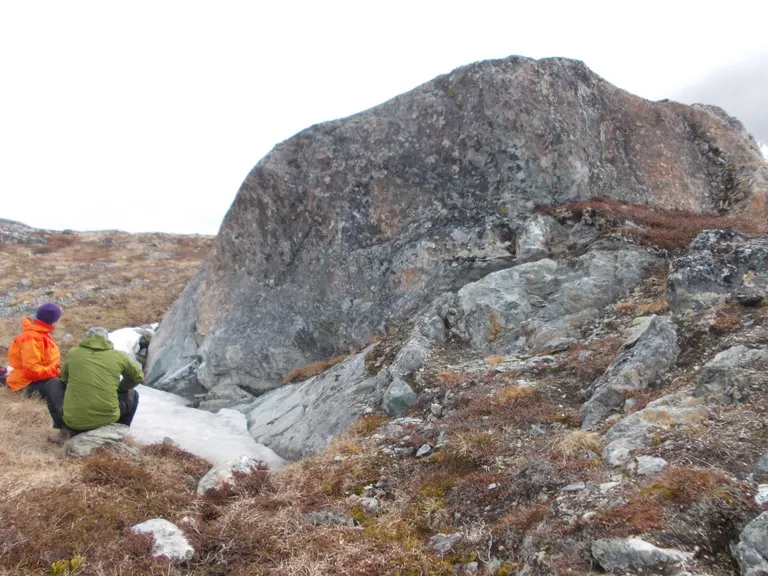 En af forekomsterne ved Ikkattut, som er egnet til minedrift.