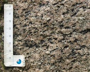 Stenrøret består af Bornholmsk Gnejs