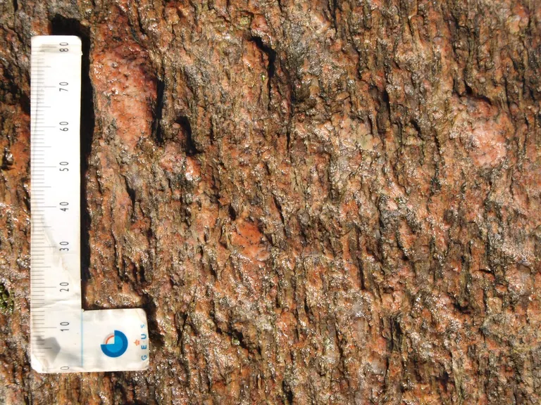 Mårsletstenen består af såkaldt øjegnejs