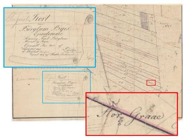 Original 1 matrikelkortet optegnet 1802