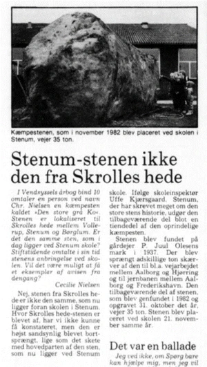 Stenum Stenen ikke den fra Skrolleshede artikel