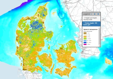 Map of Denmark