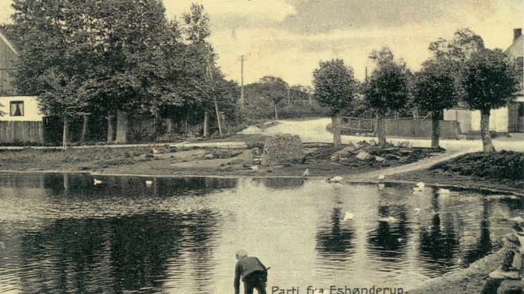 Esbønderup Gadekær cirka 1925