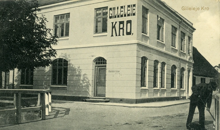 Postkort af Gilleleje Kro, Vesterbrogade 1, ca. 1912