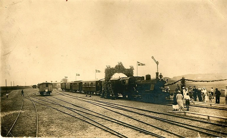 Indvielse af forlængelse af banen fra Helsinge til Tisvildeleje, 1924