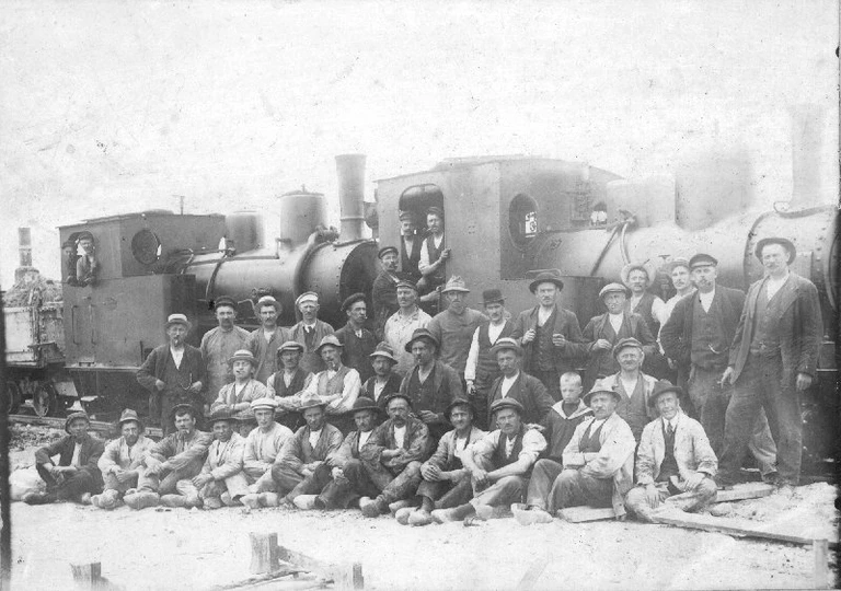 Arbejdere på Tisvildebanen, ca. 1923