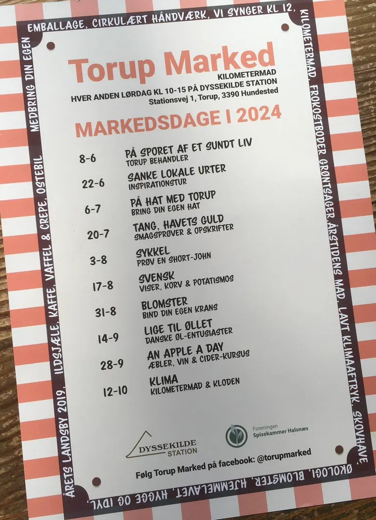 Kalender for Torup Marked