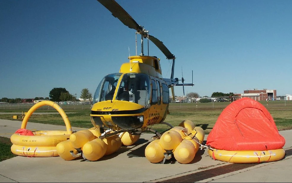 All floats and liferafts inflated