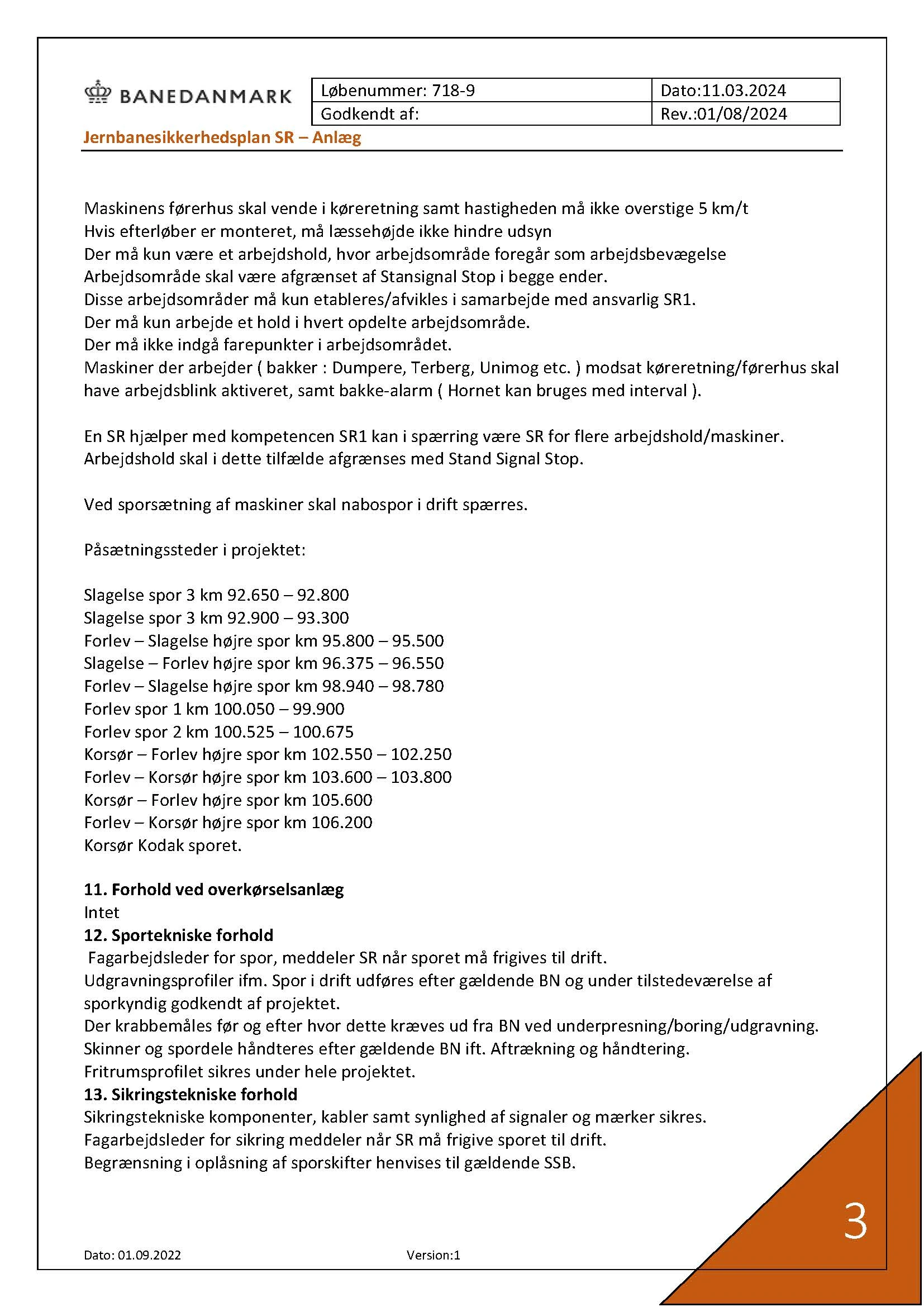 Jernbanesikkerhedsplan 718-9 