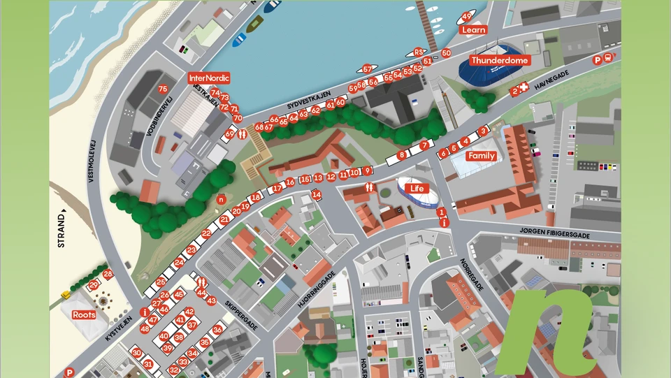 Kort over Naturmødet 2022
