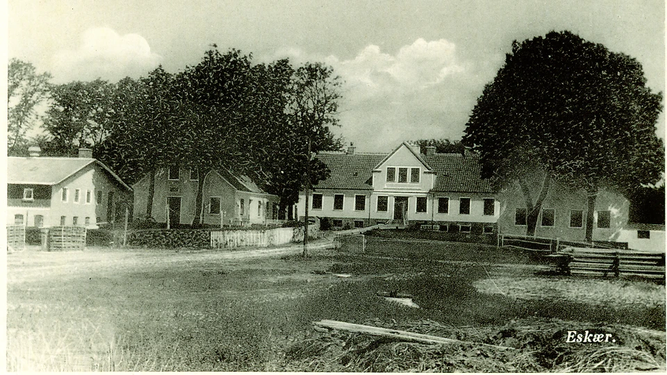 Billedet viser Eskjær Hovedgaard, 1938